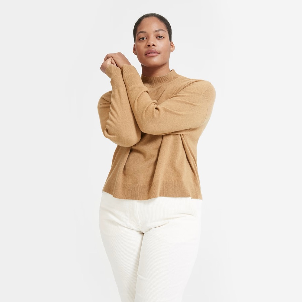Everlane Cropped Luxe Marino Wool Sweater